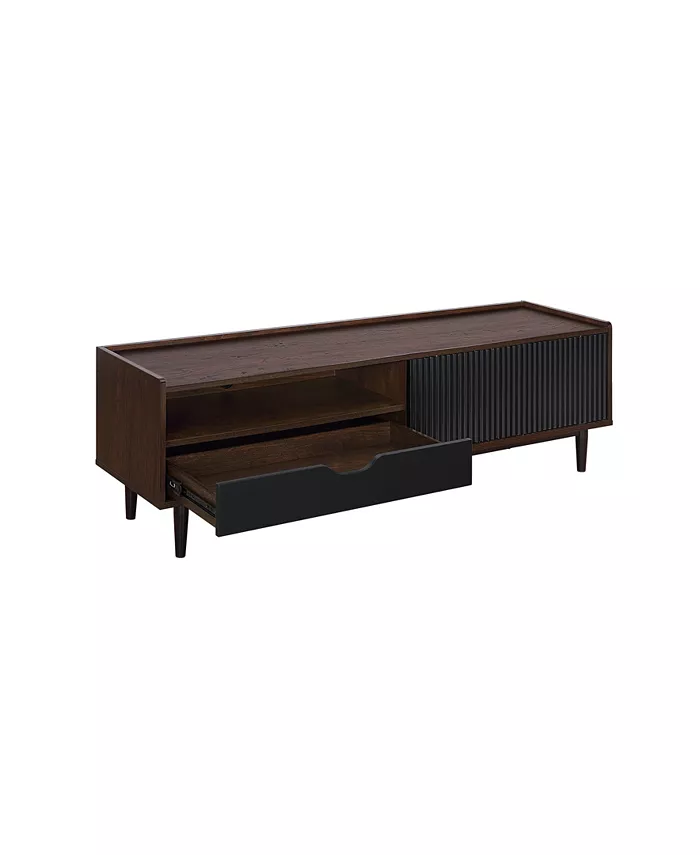 Manhattan Comfort Duane 59.25 Medium Density Fibreboard Ribbed TV Stand