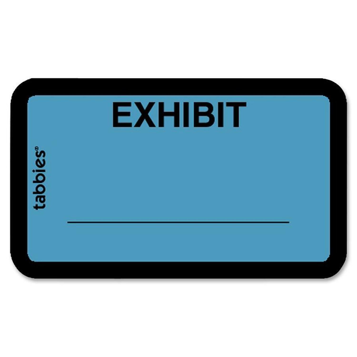 Color-coded Legal Exhibit Labels by TABBIES TAB58091