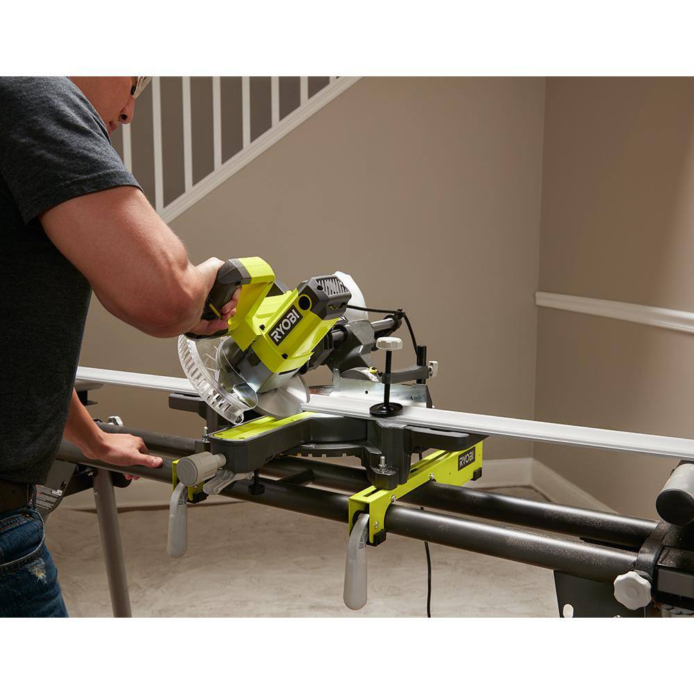 RYOBI 10 Amp Corded 7-14 in. Compound Sliding Miter Saw TSS702