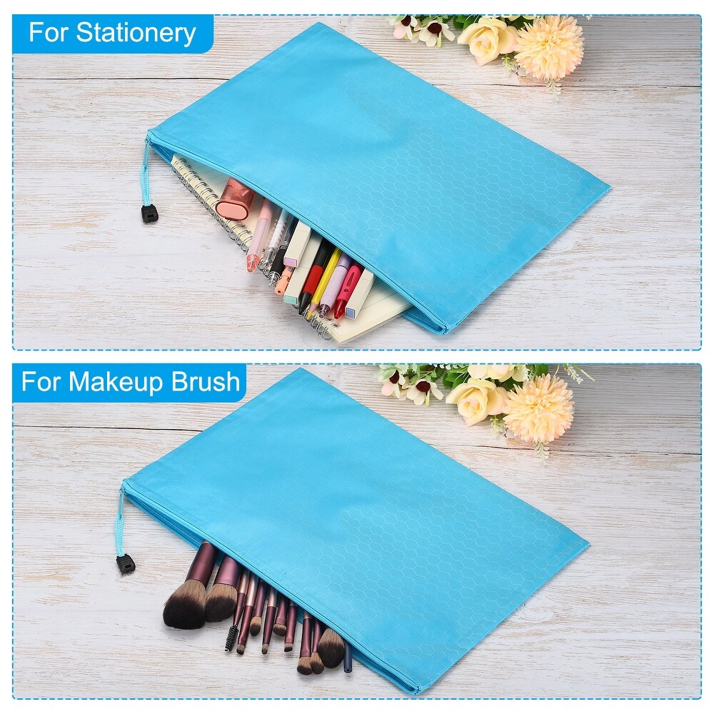 10pcs Waterproof Zipper File Bags  A4 Document Holders