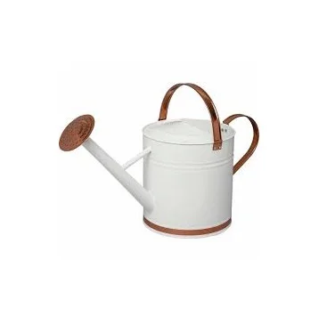 White Powder Coated Design Plant Watering Iron Can Manufacturer Custom Handmade Iron Metal Plant Watering Can