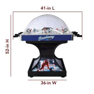 Hathaway Breakaway Dome Hockey Table with E-Z Grip Handles and LED Scoring Unit BG5003