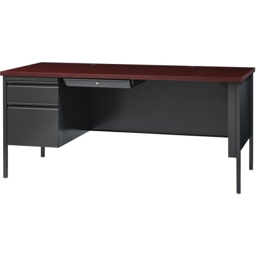 Lorell Fortress Series Left-Pedestal Desk (60919)