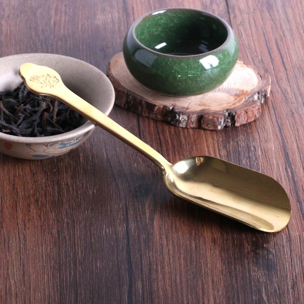 Stainless Steel Loose Leaf Tea Scoop Tea Shovel Scooper for Dry Food Candy Coffee Bean