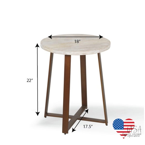 Posh Pollen Ross Round Side Table