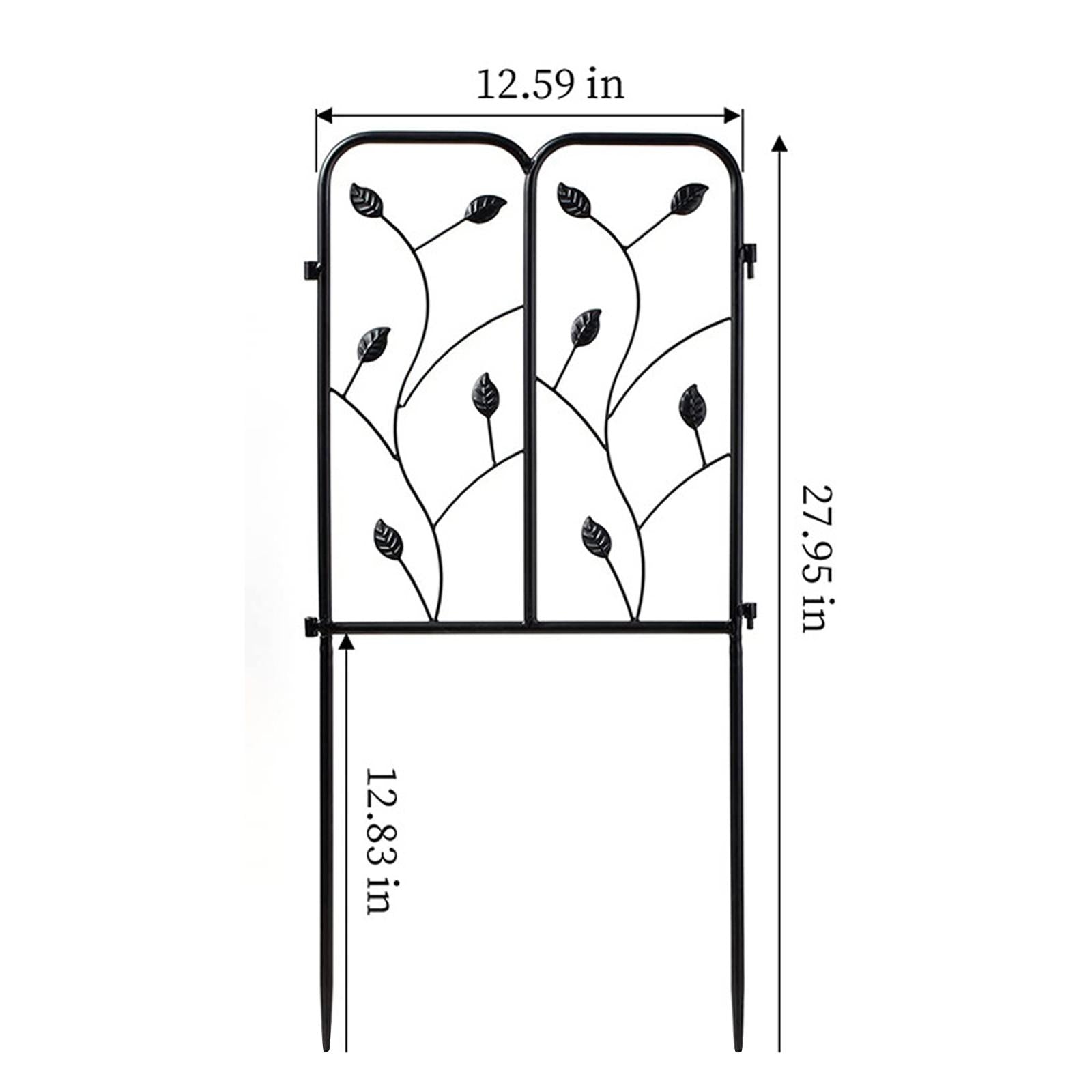 Metal Border Edging Landscape Outdoor for Dogs Decorative Garden Fence Panel