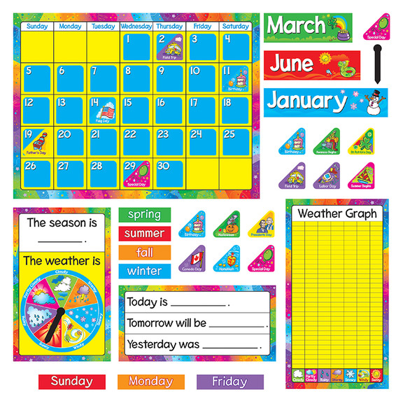 Trend Enterprises T 8096 Bb Set Year Round Calenda...