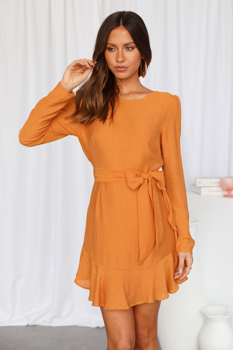 Burnt Sunrise Dress Mustard