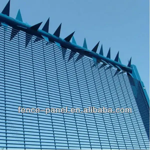 ASO galvanized black clear view 358 anti climb security fence panel