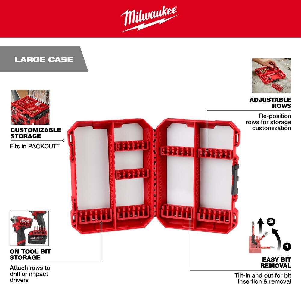 Milwaukee SHOCKWAVE Impact Duty RED HELIX Titanium Drill Bit Set 29pc 48-89-4672 from Milwaukee