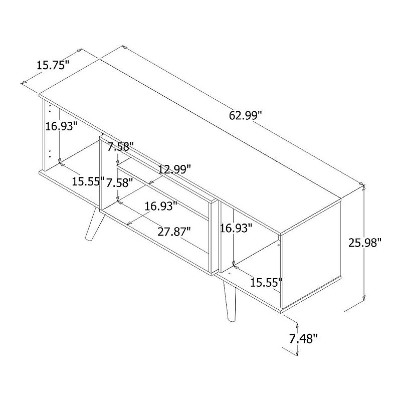 MANHATTAN COMFORT Hampton 62.99 TV Stand