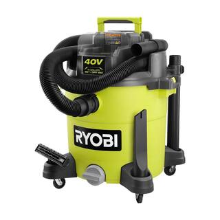 RYOBI 40V 10 Gal. Cordless WetDry Vacuum (Tool Only) with Replacement Foam Filters (2-Pack) RY40WD01B-A32WF02