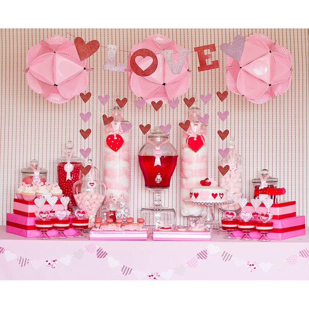 Valentines Day Banner  Valentines Day Decorations Garland