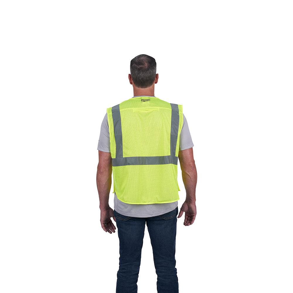 Milwaukee High Vis Safety Vest Class 2 Breakaway Mesh 48-73-5121M910 from Milwaukee