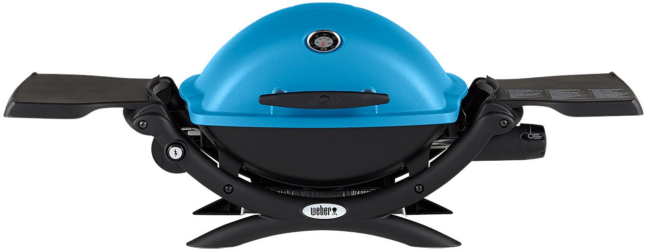 Weber Q 1200 Blue Portable Liquid Propane Gas Grill