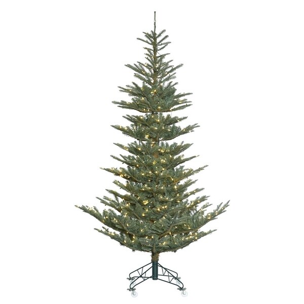 Vickerman 6' Alberta Blue Spruce Artificial Christmas Tree，Warm White Duralit LED Lights