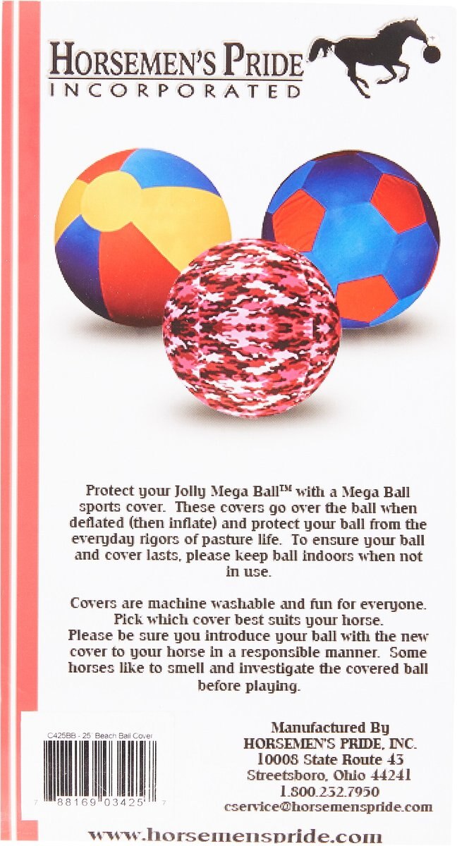 Horsemen's Pride Mega Ball Cover Horse Toy， Beach Ball