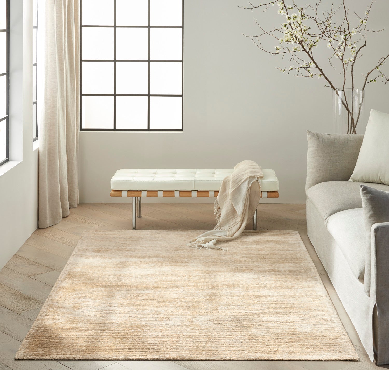 Calvin Klein Valley Gold Modern Rug