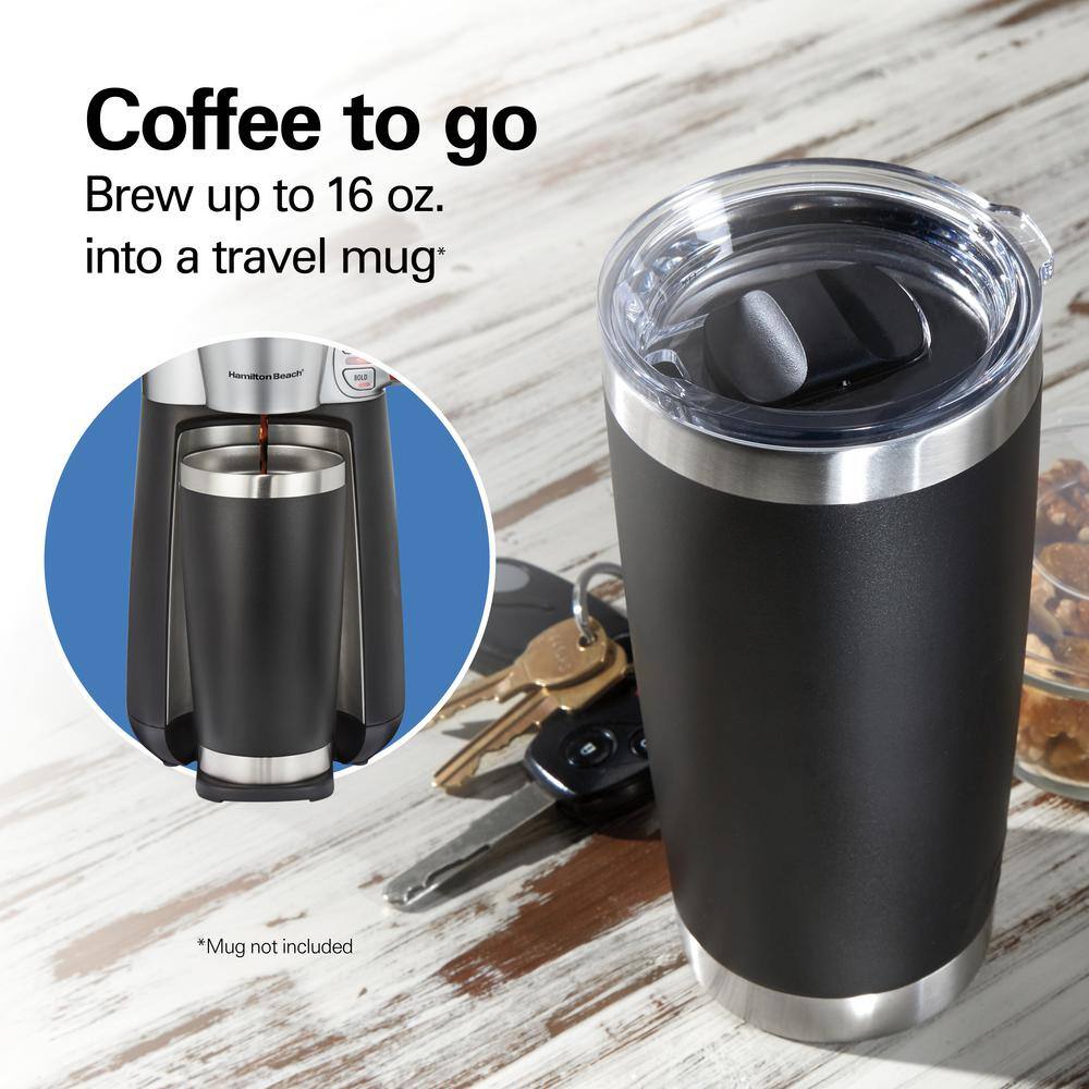 Hamilton Beach 2-Cup Black Convenient Craft Rapid Cold Brew and Hot Drip Coffee Maker 42501