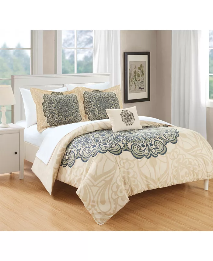 Chic Home Mindy 6 Piece Twin Bed In a Bag Duvet Set