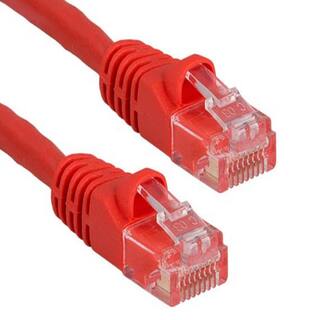 SANOXY 5 ft. Cat5e 350 MHz UTP Snagless Crossover Ethernet Network Patch Cable Red SNX-CBL-LDR-C5103-7005