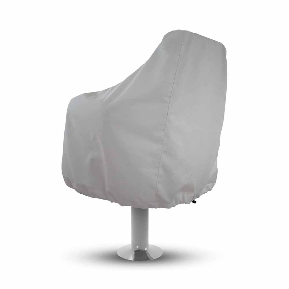 Boat Seat Covers， Protects Captain’s Chair from The Elements， Captain Boat Bench Chair Helm Protective Covers for Boat Yacht