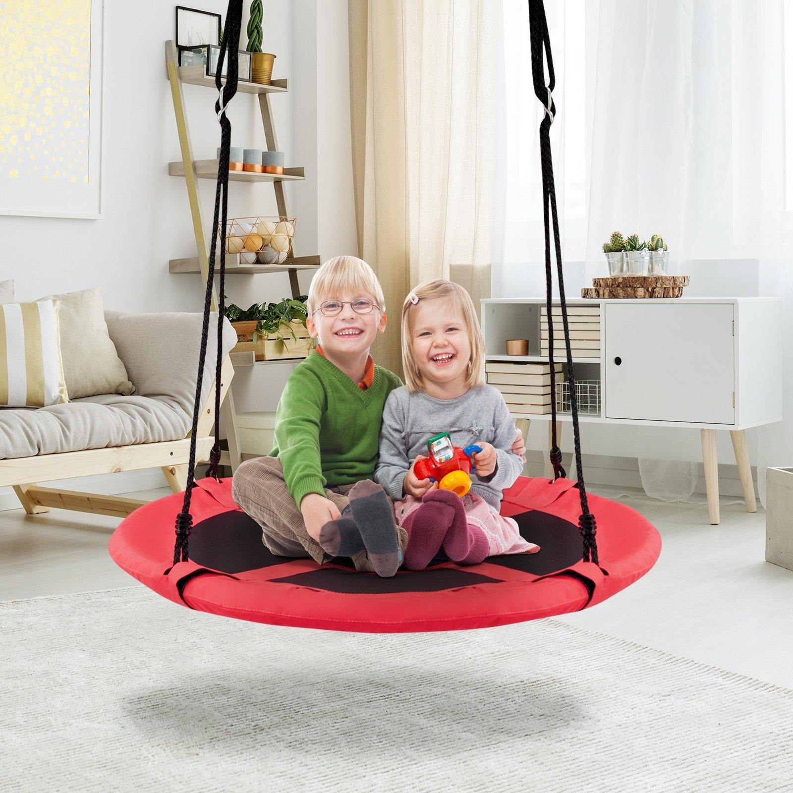 2 in 1 Kids Detachable Hanging Chair Swing Tent Set