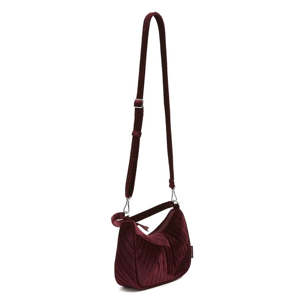 Vera Bradley  Frannie Crescent Crossbody Bag in Raisin