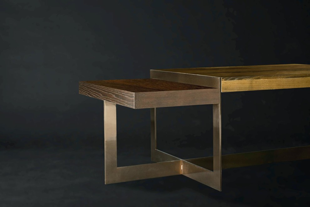 Emma Mason Signature Nexus Organic Ogden Rectangular Cocktail Table in Smokey Qu   Contemporary   Coffee Tables   by Emma Mason  Houzz