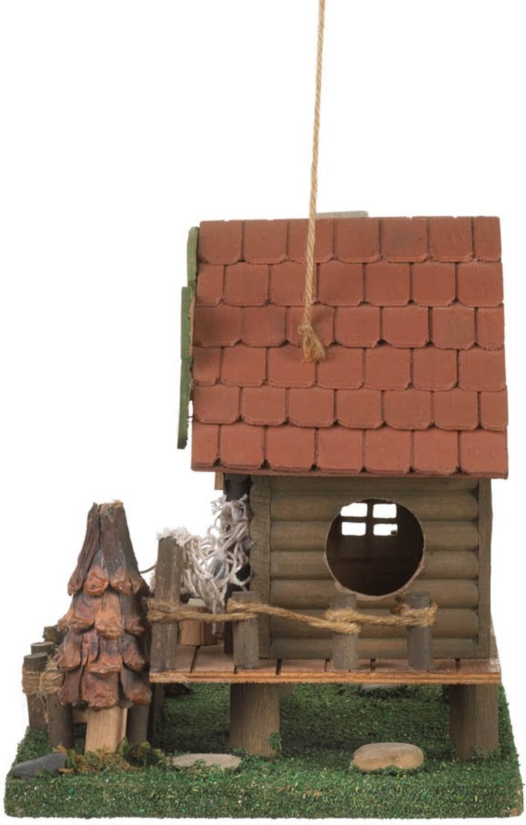 Zingz and Thingz Woodland Cabin Bird House