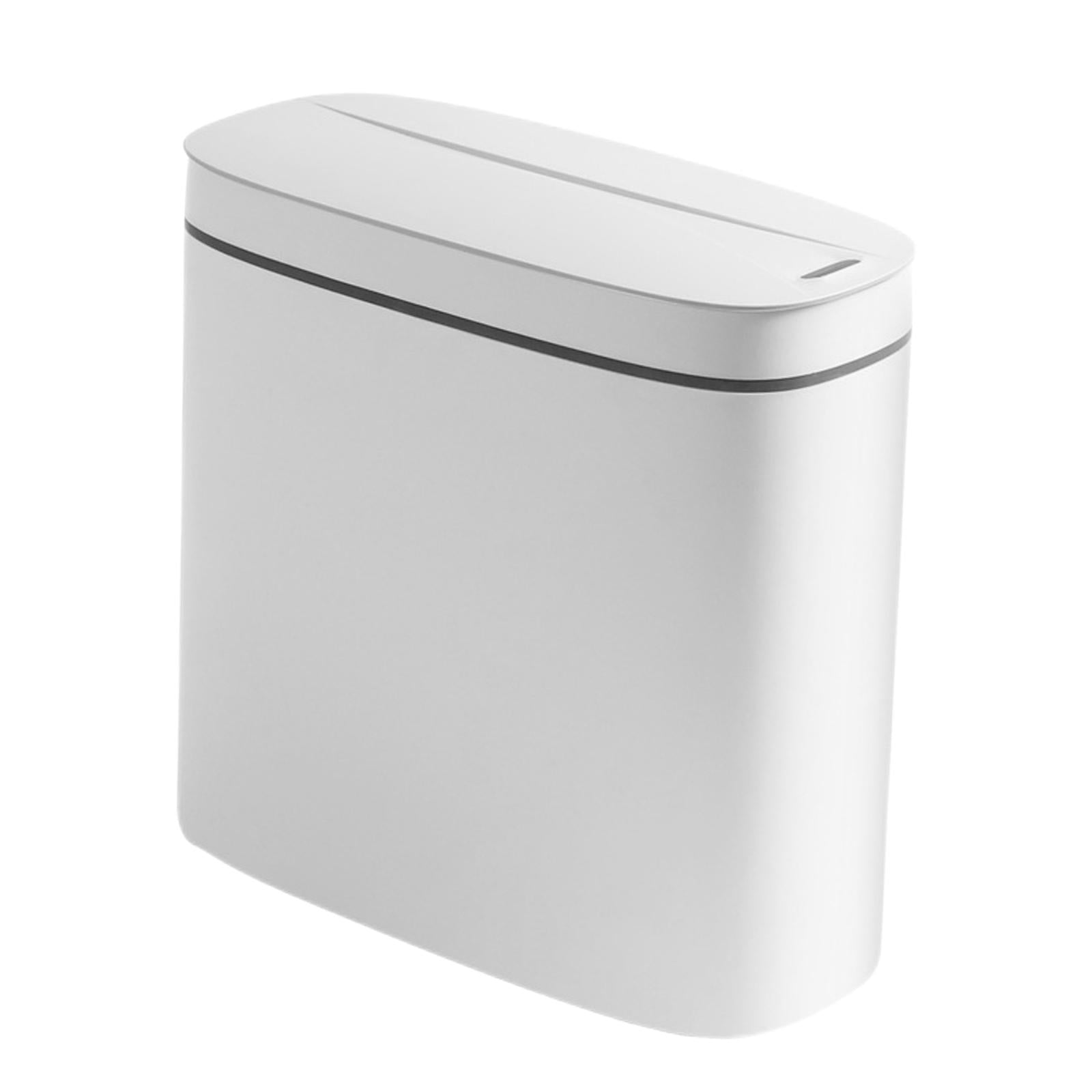 Touchless Motion Sensor Bathroom Trash Can， Automatic Garbage Kitchen IPX5 Waterproof Trash Bin for Office， Living Room， Bedroom