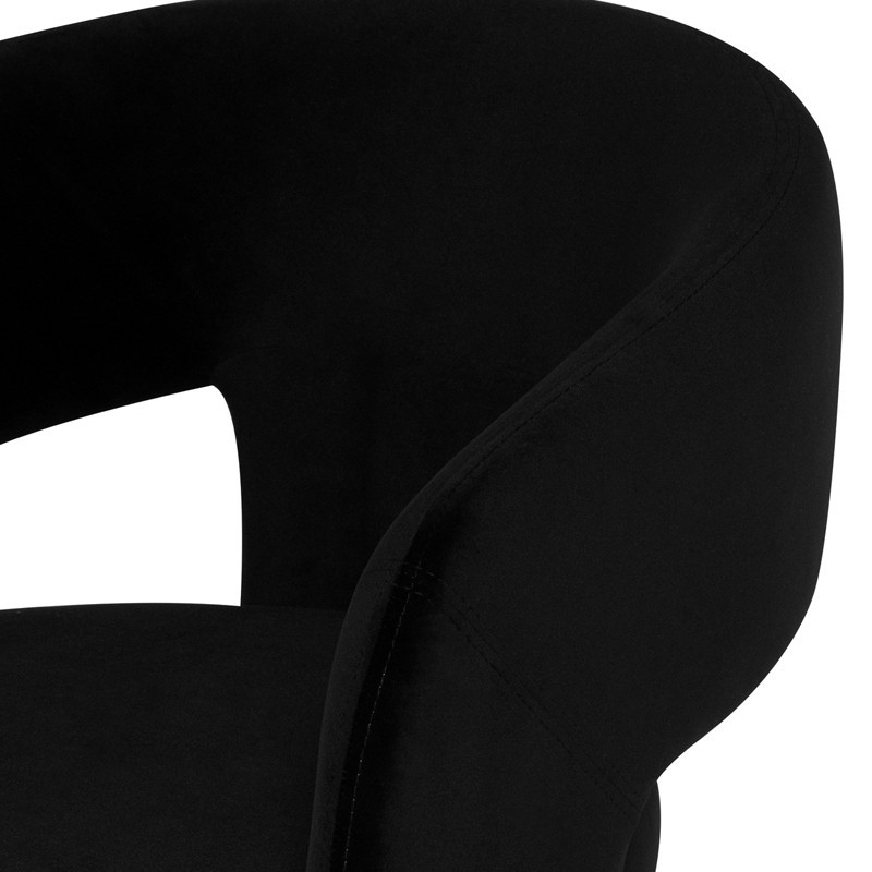 Anise Black Fabric Dining Chair   Transitional   Dining Chairs   by Kolibri Decor  Houzz