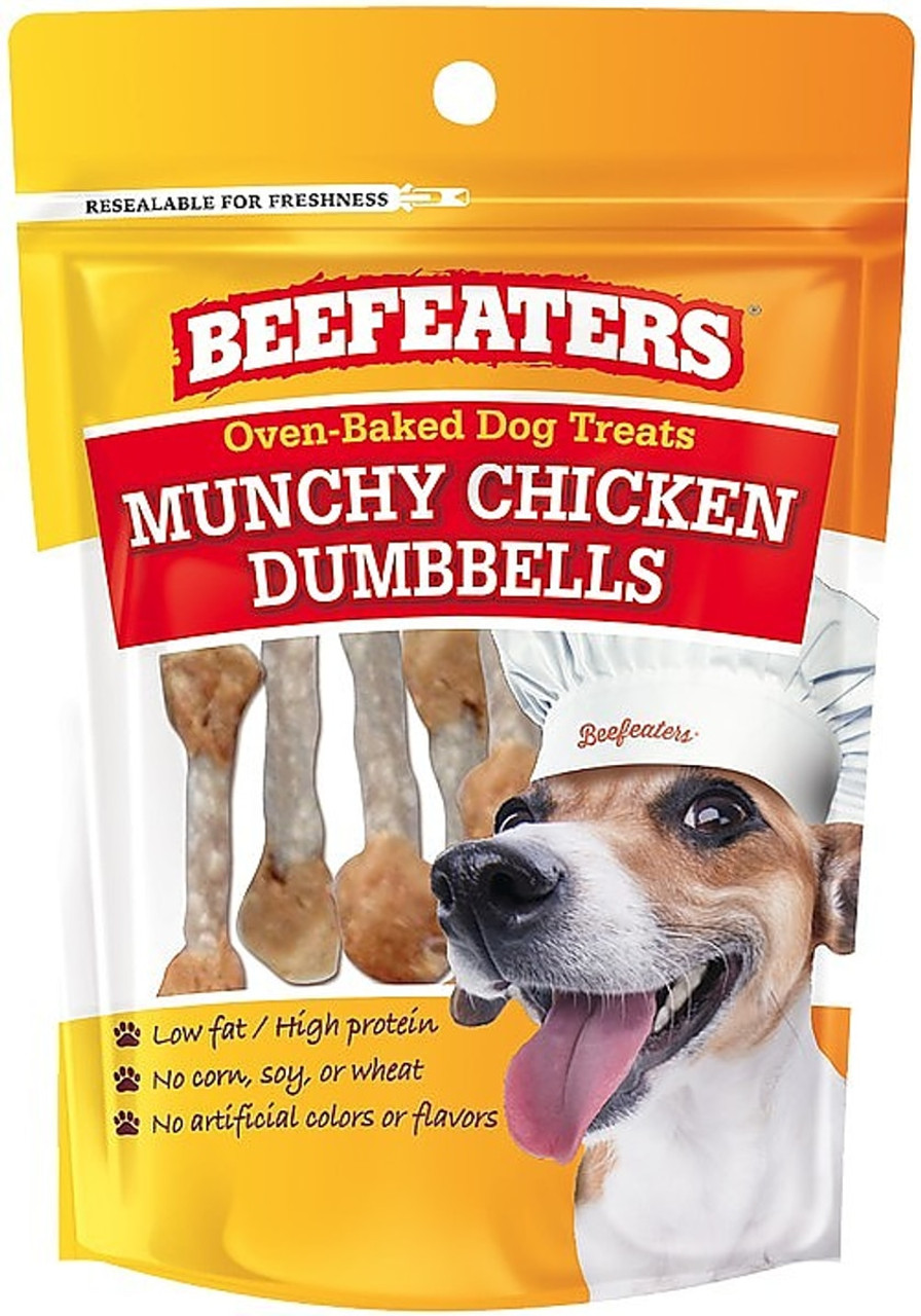 Beefeaters Oven Baked Munchy Chicken Dumbbells Dog Treats