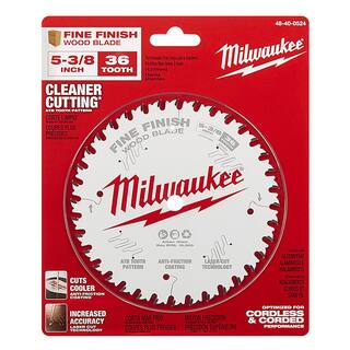 MW 5-38 in. x 36-Tooth Carbide Fine Finish Circular Saw Blade 48-40-0524