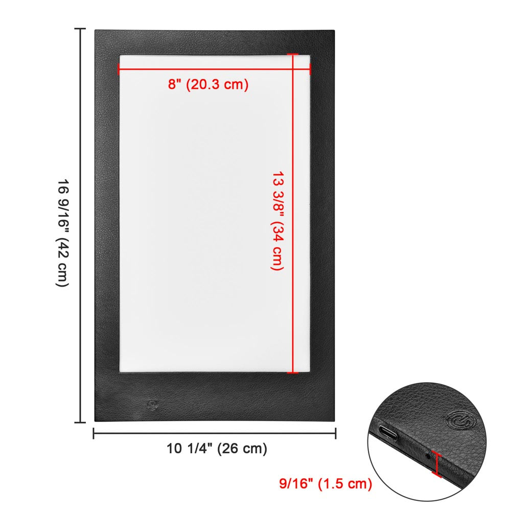 Yescom LED Back Lit Menu Holder Single Page 8.5x14in