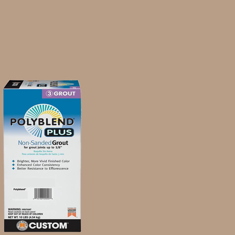 Custom Building Products Polyblend Plus #380 Haystack 10 lb. Unsanded Grout PBPG38010