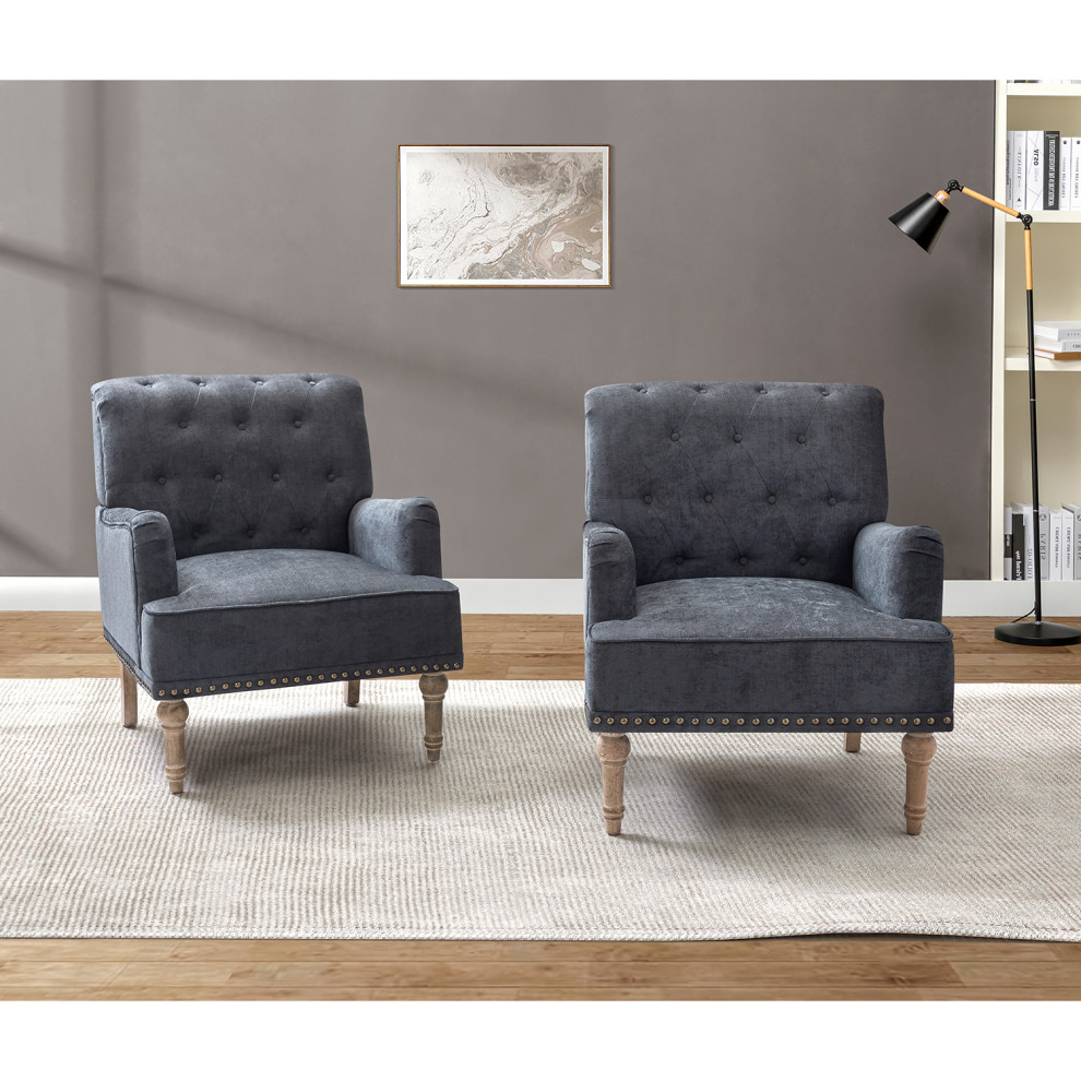 Traditional Armchair  Set of 2   Traditional   Armchairs And Accent Chairs   by Karat Home  Houzz