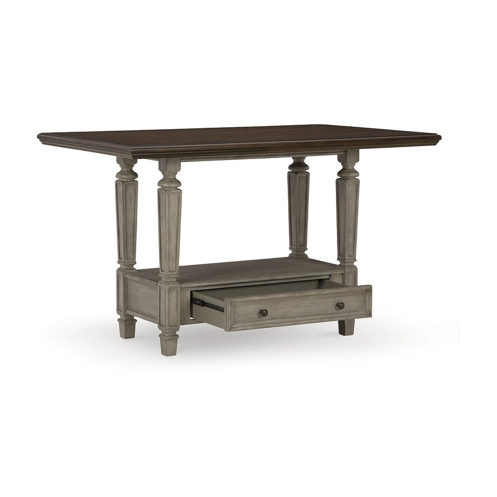 Signature Design by Ashley Lodenbay Antique Gray Counter Height Dining Table   36\