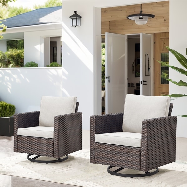 Patio Swivel Glider Chair 2 Piece Patio Furniture Sets