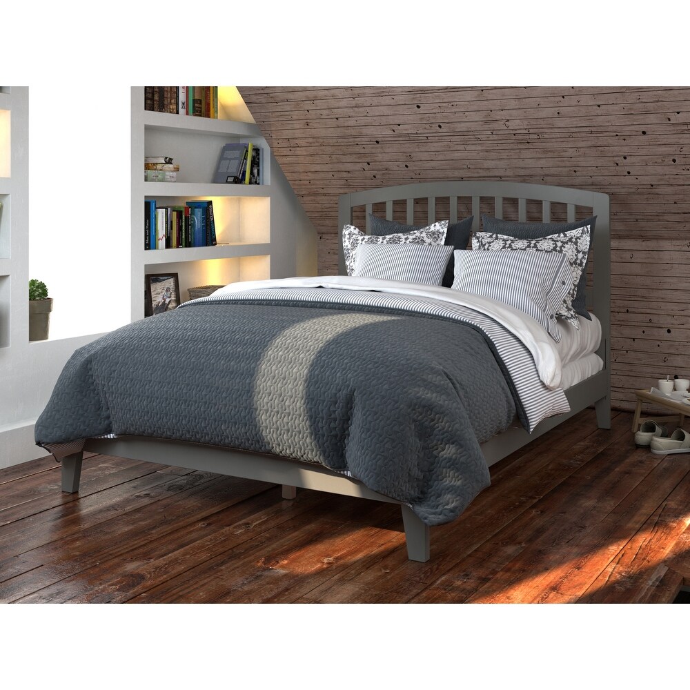 Richmond Full Platform Bed in Grey