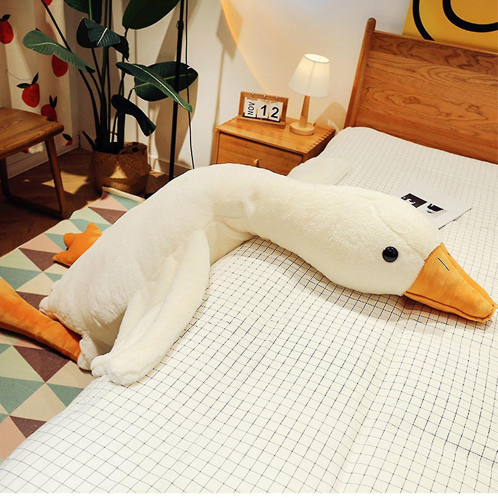 Plush Goose Soft Pillow Toys Comfortable Big Swan 50 Cm/90 Cm/130 Cm/160 Cm/190 Cm Christmas Gift Yellow Stuffed Animal