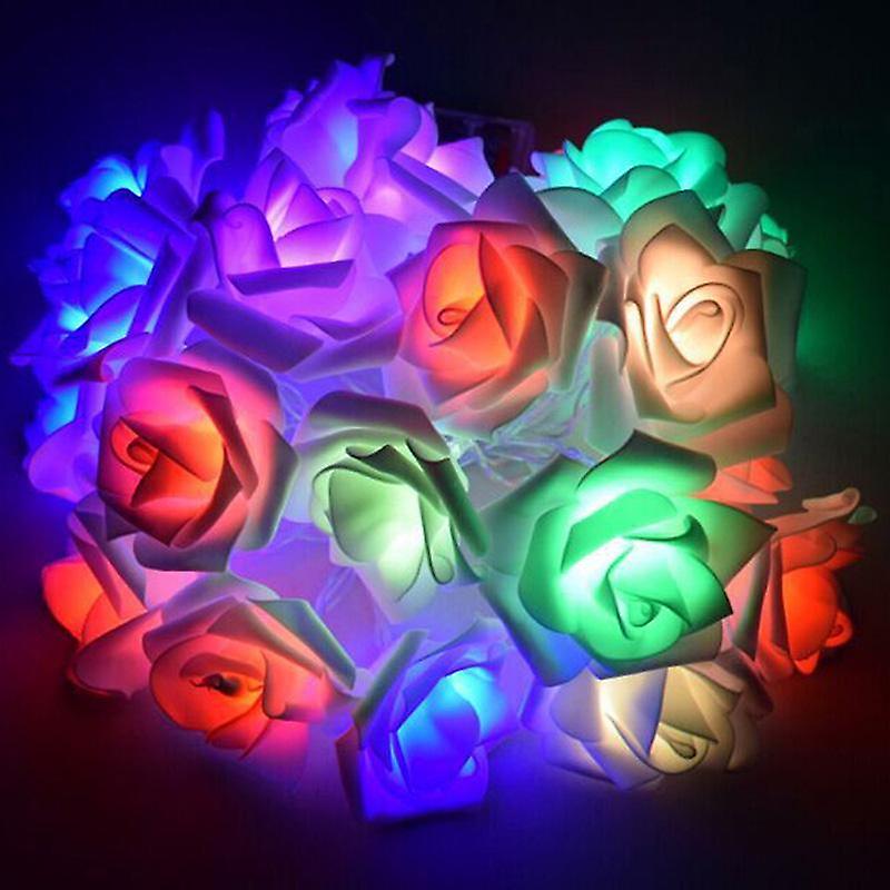 LED Rose Flower String Lights Fairy Wedding Garden Party Christmas Decoration