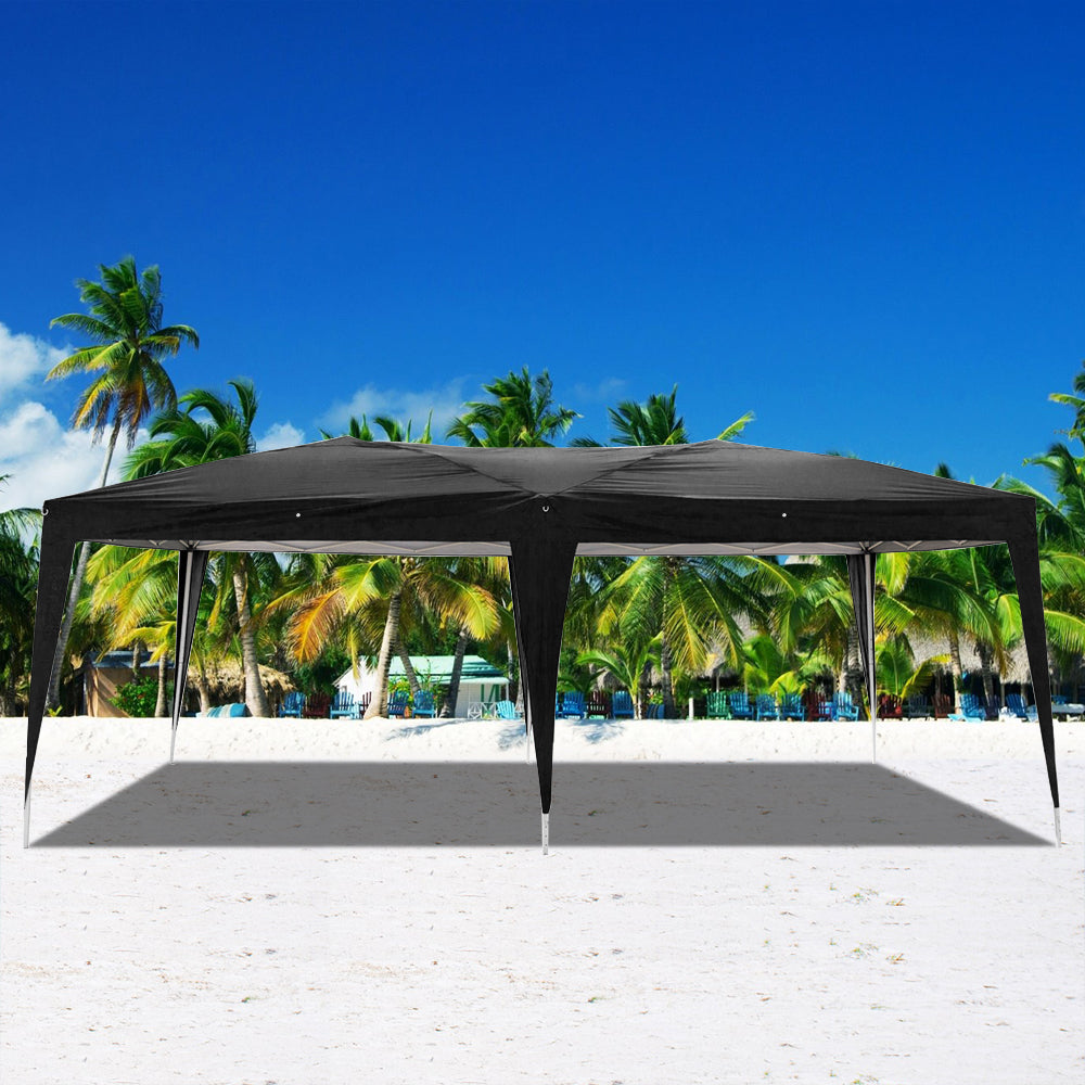 Zimtown 10'x20' Ez Pop up Folding Gazebo Beach Canopy Tent w/ Carry Bag