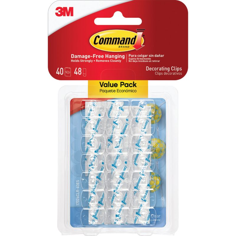 Command Decor Adhesive Clip Clear