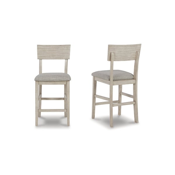 Signature Design by Ashley Waylowe Brown/Beige Upholstered Barstool (Set of 2) - 19