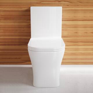 Swiss Madison Concorde 1-Piece 0.81.28 GPF Dual Flush Square Toilet in White SM-1T106