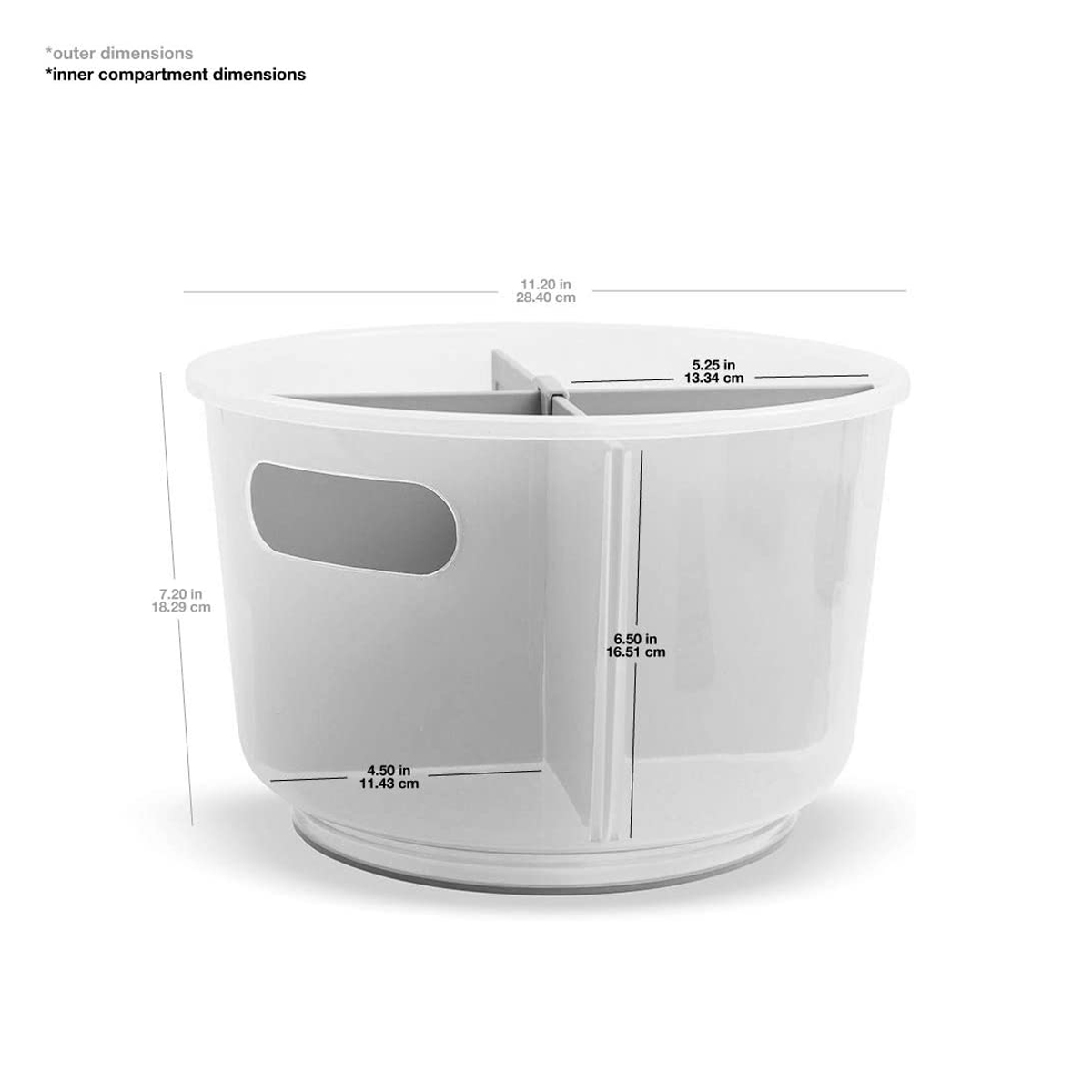 madesmart Frost Divided Bath Tote