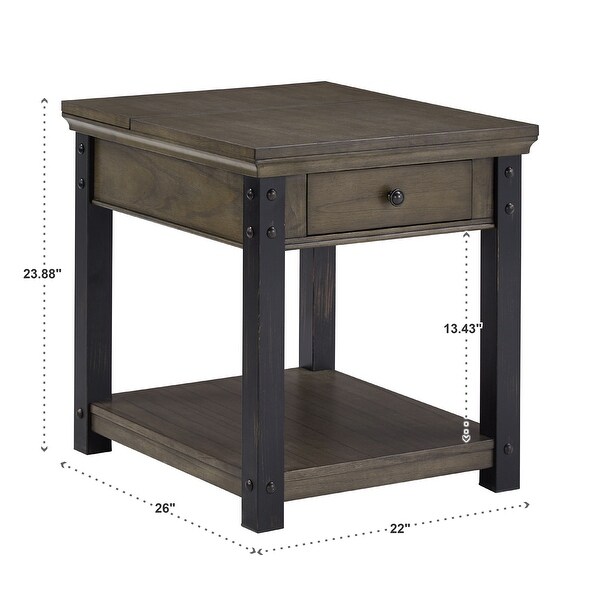 Richter Wood End Table by iNSPIRE Q Classic