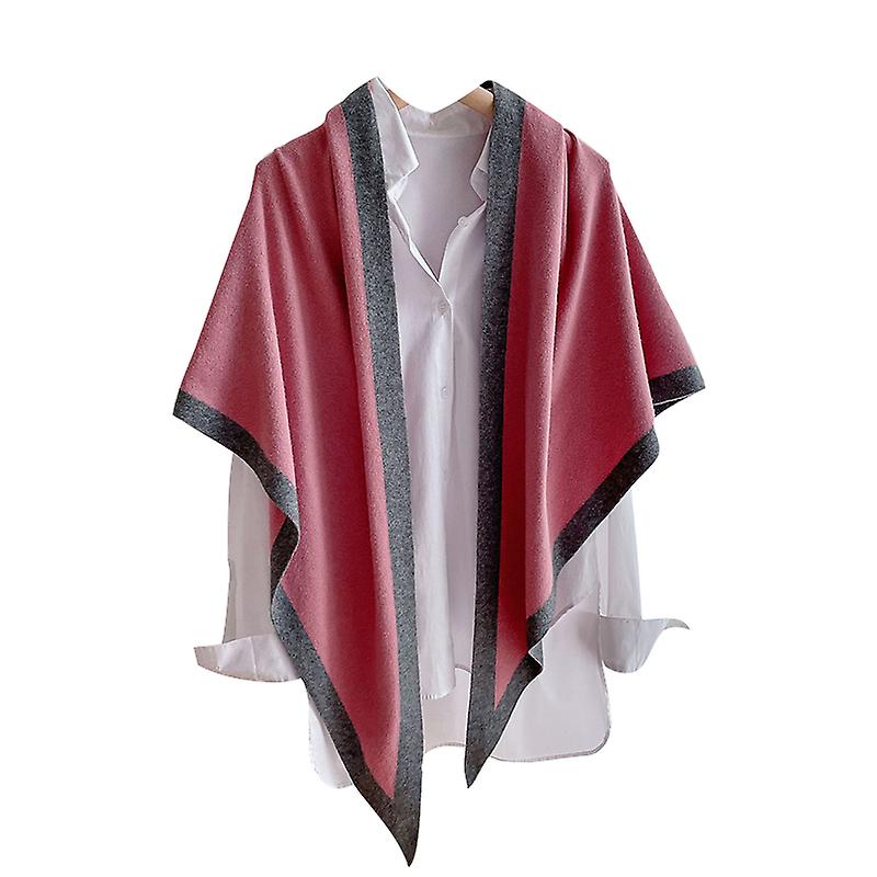 Women Thicken Large Blanket Patchwork Winter Warm Long Shawl Cashmere Feel Wraps