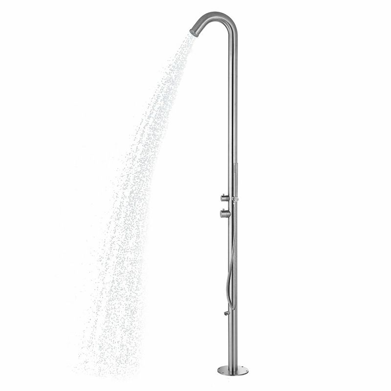 PULSE ShowerSpas Wave Outdoor Shower with Handshower and Foot Rinse